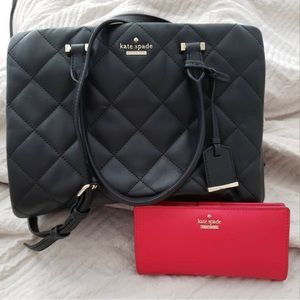 Kate Spade crossbody bag with top handles and crossbody strap with wallet